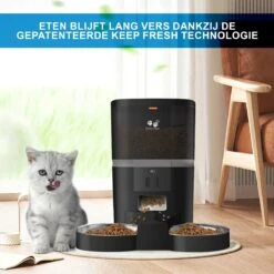 Pretty Paws QQ003 - Wifi Voermachine - Dubbele Voerbakjes - Zwart - Kat - 6L -Winkel Voor Kattenbenodigdheden 1200x1200 253