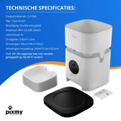PIXMY - Automatische Voerbak Kat - 4L - Wi-Fi - Met App En Full HD Camera - Voerbak Kat -Winkel Voor Kattenbenodigdheden 1200x1200 279