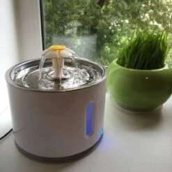 Merkloos Drinkfontein Voor Hond En Kat - RVS Waterbak - Dieren Drinkbak - Vers Water Fontein - Drinkfontein Katten- 3 Standen - 2.4 Liter - Incl. 1 Koolstoffilter -Winkel Voor Kattenbenodigdheden 1200x1200 280