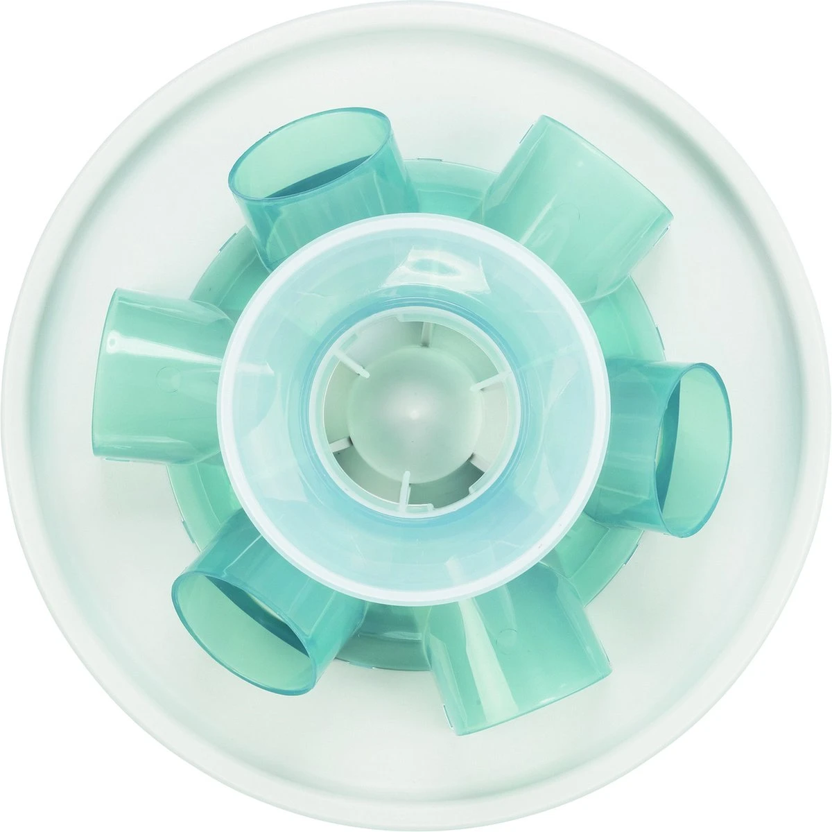 TRIXIE Kattenspeelgoed Tunnel Feeder Strategiespel - Blauw 6 TRIXIE Kattenspeelgoed Tunnel Feeder Strategiespel - Blauw - Afbeelding 4