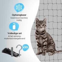 Kattennet Voor Balkon 4 X 10 M - Kattennet - Katten Gaas - Zwart 15 Kattennet Voor Balkon 4 X 10 M - Kattennet - Katten Gaas - Zwart -Winkel Voor Kattenbenodigdheden 1200x1200 429