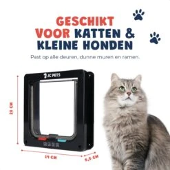 JC Pets Premium Kattenluik - Inclusief Tunnel - 4 Vergrendelingsstanden - Zwart - 20 X 19 X 5.5 Cm - Waterdicht 15 JC Pets Premium Kattenluik - Inclusief Tunnel - 4 Vergrendelingsstanden - Zwart - 20 X 19 X 5.5 Cm - Waterdicht -Winkel Voor Kattenbenodigdheden 1200x1200 443