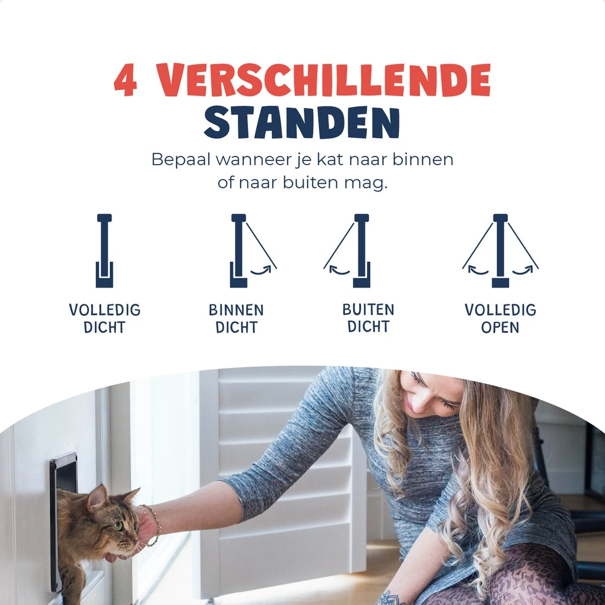 JC Pets Premium Kattenluik - Inclusief Tunnel - 4 Vergrendelingsstanden - Zwart - 20 X 19 X 5.5 Cm - Waterdicht 7 JC Pets Premium Kattenluik - Inclusief Tunnel - 4 Vergrendelingsstanden - Zwart - 20 X 19 X 5.5 Cm - Waterdicht - Afbeelding 5