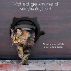 Cellavi XL Kattenluik Zwart Met Tunnel - Hondenluik - 4 Vergrendelingsstanden - 30,5 X 27,5 X 7,5 Cm -Winkel Voor Kattenbenodigdheden 1200x1200 484