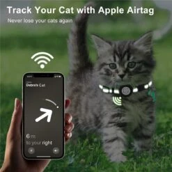 BJØRK™ Kattenhalsband Airtag - Reflecterend - Oranje - Verstelbaar - 20 Tot 30 Cm - Tracker- GPS - Geschikt Voor Apple AirTag - Kattenriem - Katten Accessoire - Halsband Kat Airtag -Winkel Voor Kattenbenodigdheden 1200x1200 522