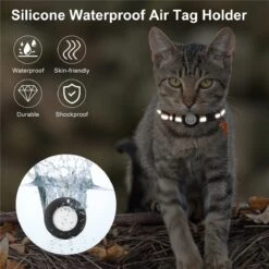 BJØRK™ Kattenhalsband Airtag - Reflecterend - Oranje - Verstelbaar - 20 Tot 30 Cm - Tracker- GPS - Geschikt Voor Apple AirTag - Kattenriem - Katten Accessoire - Halsband Kat Airtag -Winkel Voor Kattenbenodigdheden 1200x1200 523