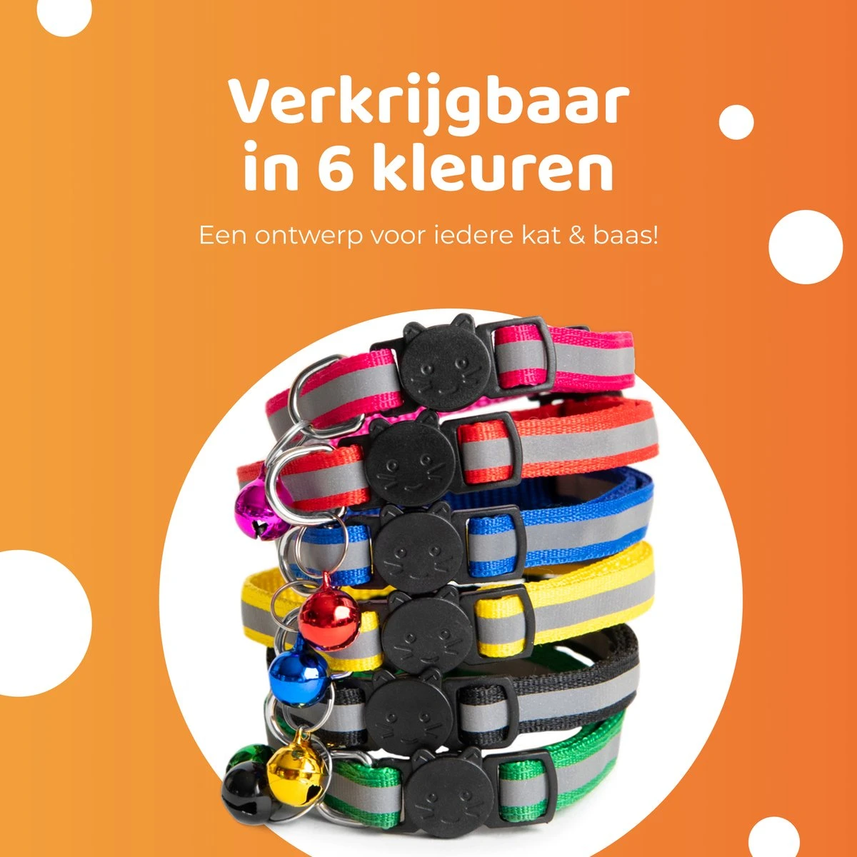 ACE Pets Reflecterende Kattenhalsband Met Veiligheidssluiting – Halsband Kat & Kitten - Met Adreskoker - Kittenhalsband & Kattenbandje Met Belletje - Zwart 7 ACE Pets Reflecterende Kattenhalsband Met Veiligheidssluiting – Halsband Kat & Kitten - Met Adreskoker - Kittenhalsband & Kattenbandje Met Belletje - Zwart - Afbeelding 5