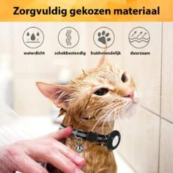 YONO Katten Halsband Geschikt Voor Apple Airtag - Kattenbandje Met Belletje En Reflecterend - GPS Kat - Zwart 9 YONO Katten Halsband Geschikt Voor Apple Airtag - Kattenbandje Met Belletje En Reflecterend - GPS Kat - Zwart -Winkel Voor Kattenbenodigdheden 1200x1200 546