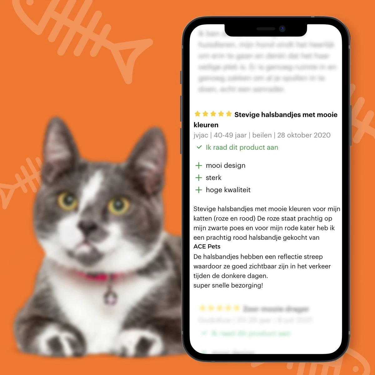 ACE Pets Reflecterende Kattenhalsband Met Veiligheidssluiting – Halsband Kat & Kitten - Met Adreskoker - Kittenhalsband & Kattenbandje Met Belletje - Geschikt Voor Apple Airtag - Zwart 8 ACE Pets Reflecterende Kattenhalsband Met Veiligheidssluiting – Halsband Kat & Kitten - Met Adreskoker - Kittenhalsband & Kattenbandje Met Belletje - Geschikt Voor Apple Airtag - Zwart - Afbeelding 6