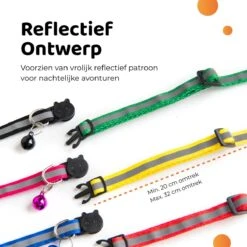 ACE Pets Reflecterende Kattenhalsband Met Veiligheidssluiting – Halsband Kat & Kitten - Met Adreskoker - Kittenhalsband & Kattenbandje Met Belletje - Geschikt Voor Apple Airtag - Zwart 19 ACE Pets Reflecterende Kattenhalsband Met Veiligheidssluiting – Halsband Kat & Kitten - Met Adreskoker - Kittenhalsband & Kattenbandje Met Belletje - Geschikt Voor Apple Airtag - Zwart -Winkel Voor Kattenbenodigdheden 1200x1200 558