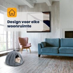 MIRO Katten Huis - Kattenhuizen - Kattenhok - Kattenmand - Dierenhuis - Extra Zacht - Grijs 15 MIRO Katten Huis - Kattenhuizen - Kattenhok - Kattenmand - Dierenhuis - Extra Zacht - Grijs -Winkel Voor Kattenbenodigdheden 1200x1200 588