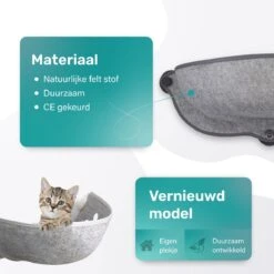 Kattenhangmat - Voor Aan Het Raam - Kom Vorm - Kattenmand - Raam - Hangmat Kat - Dieren - Kattenbed - Kattenmand - Slaapplek - Ligplaats - Grijs 15 Kattenhangmat - Voor Aan Het Raam - Kom Vorm - Kattenmand - Raam - Hangmat Kat - Dieren - Kattenbed - Kattenmand - Slaapplek - Ligplaats - Grijs -Winkel Voor Kattenbenodigdheden 1200x1200 593