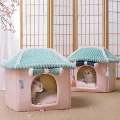 Merkloos Petsential Sakura Japanse Mand - Voor Katten (kattenmand) En Kleine Huisdieren (huisdierenmand) -Winkel Voor Kattenbenodigdheden 1200x1200 636