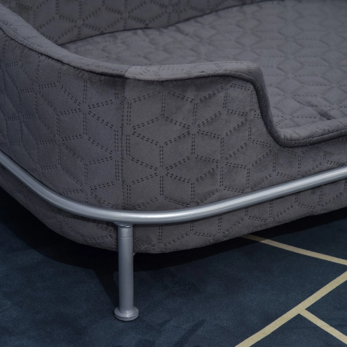 PawHut Hondenbank Met Rugleuning Huisdierenbank Met Metalen Poten Hondenbed Kattenbank D04-157 6 PawHut Hondenbank Met Rugleuning Huisdierenbank Met Metalen Poten Hondenbed Kattenbank D04-157 - Afbeelding 4