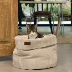Designed By Lotte Kattenmand Ribbed Lichtgrijs 50 X 50 X 35 Cm -Winkel Voor Kattenbenodigdheden 1200x1200 669