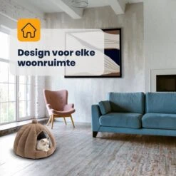 MIRO Katten Huis - Kattenhuizen - Kattenhok - Kattenmand - Dierenhuis - Extra Zacht - Bruin -Winkel Voor Kattenbenodigdheden 1200x1200 690