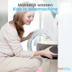 Petville Kattenmand - 50 Cm - Wasbaar - Donut - Waterbestendig - Grijs -Winkel Voor Kattenbenodigdheden 1200x1200 713