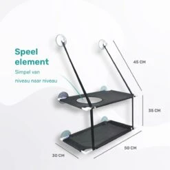 Raamhangmat - Dubbellaags - Met Zuignappen - 20kg Draag Gewicht - Kattenhangmat - Hangmat Kat - Kattenbed - Kattenkussen - Kattenbank - Kattenmand - Raam - Kattenhangmat Raam - Zwart - Radiator -Winkel Voor Kattenbenodigdheden 1200x1200 767