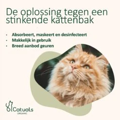 Catuals Kattenbakvulling Geurverdrijver - Neutraliseert Urinegeur Van Katten - Cotton Fresh - 500g -Winkel Voor Kattenbenodigdheden 1200x1200 853