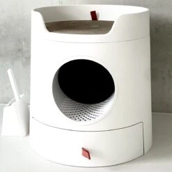 A Sunny Day Kattenbak Met Lade, Bedje En Krabplank - Inclusief Schepje - Design Kattenbak - Wit - Dichte Kattenbak - Kattenbak Gesloten 30 A Sunny Day Kattenbak Met Lade, Bedje En Krabplank - Inclusief Schepje - Design Kattenbak - Wit - Dichte Kattenbak - Kattenbak Gesloten -Winkel Voor Kattenbenodigdheden 1200x1200 869