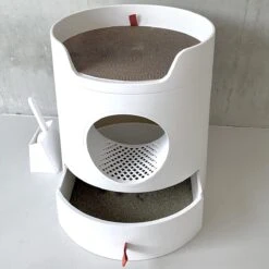 A Sunny Day Kattenbak Met Lade, Bedje En Krabplank - Inclusief Schepje - Design Kattenbak - Wit - Dichte Kattenbak - Kattenbak Gesloten 32 A Sunny Day Kattenbak Met Lade, Bedje En Krabplank - Inclusief Schepje - Design Kattenbak - Wit - Dichte Kattenbak - Kattenbak Gesloten -Winkel Voor Kattenbenodigdheden 1200x1200 871