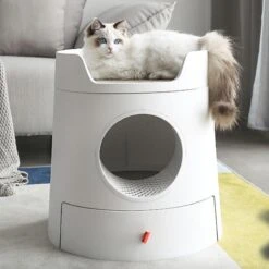A Sunny Day Kattenbak Met Lade, Bedje En Krabplank - Inclusief Schepje - Design Kattenbak - Wit - Dichte Kattenbak - Kattenbak Gesloten 36 A Sunny Day Kattenbak Met Lade, Bedje En Krabplank - Inclusief Schepje - Design Kattenbak - Wit - Dichte Kattenbak - Kattenbak Gesloten -Winkel Voor Kattenbenodigdheden 1200x1200 875
