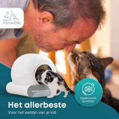 Pets Paradise - Zelfreinigende Kattenbak - Automatische - Elektrische - Scoopfree - Robot Kattenbak - 35dB -Winkel Voor Kattenbenodigdheden 1200x1200 878