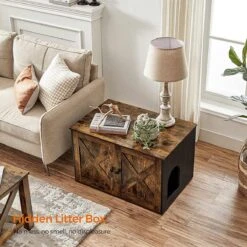 Hoppa! Kattenbak, Kattenhuis, Met Deuren, Vintage Bruin-zwart 7 Hoppa! Kattenbak, Kattenhuis, Met Deuren, Vintage Bruin-zwart -Winkel Voor Kattenbenodigdheden 1200x1200 950