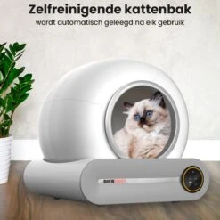 Dierboel Automatische Kattenbak - Zelfreinigende Kattenbak Met App - Ook Geschikt Voor Grote Katten 65L -Winkel Voor Kattenbenodigdheden 1200x1200 977