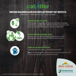 Almo Nature Zuinige Kattenbakvulling Klontvormend En Milieuvriendelijk - Inhoud 4,54 Kg -Winkel Voor Kattenbenodigdheden 1200x1200 998