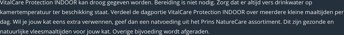Prins VitalCare Protection Indoor Kattenvoer 5 Kg 10 Prins VitalCare Protection Indoor Kattenvoer 5 Kg - Afbeelding 8