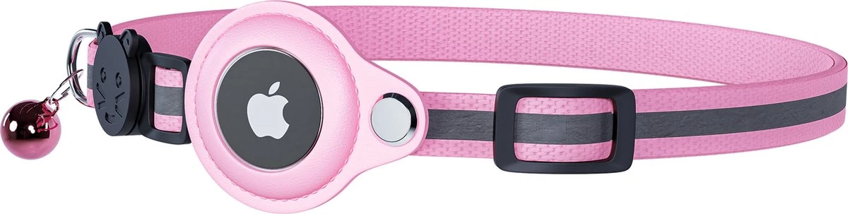 CuraCanin - AirTag Kat - Kattenhalsband - AirTag Apple Houder - Roze - Reflecterend - Verstelbaar - GPS Tracker - Kattenriem 9 CuraCanin - AirTag Kat - Kattenhalsband - AirTag Apple Houder - Roze - Reflecterend - Verstelbaar - GPS Tracker - Kattenriem - Afbeelding 7
