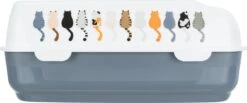 Trixie Kattenbak Delio Grijs/wit -Winkel Voor Kattenbenodigdheden 1200x500