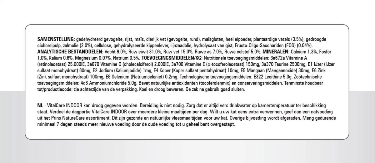 Prins VitalCare Indoor 10 Kg - Kat 10 Prins VitalCare Indoor 10 Kg - Kat - Afbeelding 8