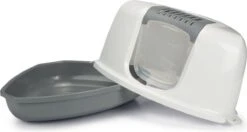 Savic Hoek Kattenbak Nestor Grijs / Wit - 58.5X45.5X40 CM 9 Savic Hoek Kattenbak Nestor Grijs / Wit - 58.5X45.5X40 CM -Winkel Voor Kattenbenodigdheden 1200x643 1