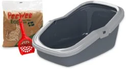Peewee - Kattenbak EcoMinor Grijs Startpakket - 56 X 39 X 27.5cm -Winkel Voor Kattenbenodigdheden 1200x662 6