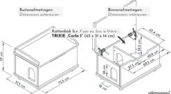 WONDERMAKE® Grote Kattenkast Houten Voor Kattenbak-box Kattentoilet, XL-kattenbak Dressoir Kastje, Designer Kattenhuis Met Kattenhol Kattenmand, Kasten Kast Voor Badkamer, 73,5 X 51,5 X 57 Cm, Wit -Winkel Voor Kattenbenodigdheden 1200x663 1