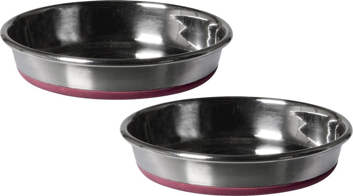 Adori Durapet Rvs Bak Non-Slip - Kattenvoerbak - 2 X 13 Cm Kat 4 Adori Durapet Rvs Bak Non-Slip - Kattenvoerbak - 2 X 13 Cm Kat - Afbeelding 2