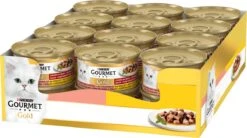 Gourmet Gold Fijne Hapjes - Kattenvoer Natvoer - Zalm & Kip - 24 X 85 Gr 18 Gourmet Gold Fijne Hapjes - Kattenvoer Natvoer - Zalm & Kip - 24 X 85 Gr -Winkel Voor Kattenbenodigdheden 1200x671