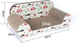 Nobleza 46IIC Design Krabsofa - Krabplank Met Catnip - L54 X B26 X H20 Cm -Winkel Voor Kattenbenodigdheden 1200x678