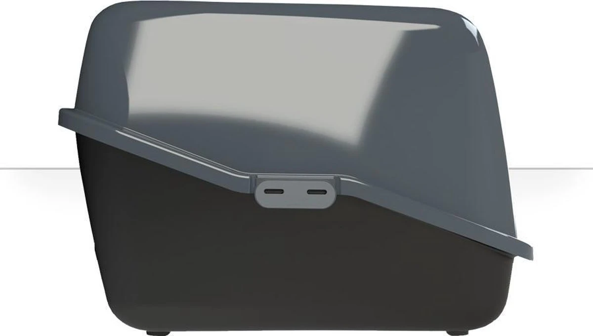 PeeWee EcoHus Kattenbak - Antraciet - 56 X 39 X 38 Cm 4 PeeWee EcoHus Kattenbak - Antraciet - 56 X 39 X 38 Cm - Afbeelding 2