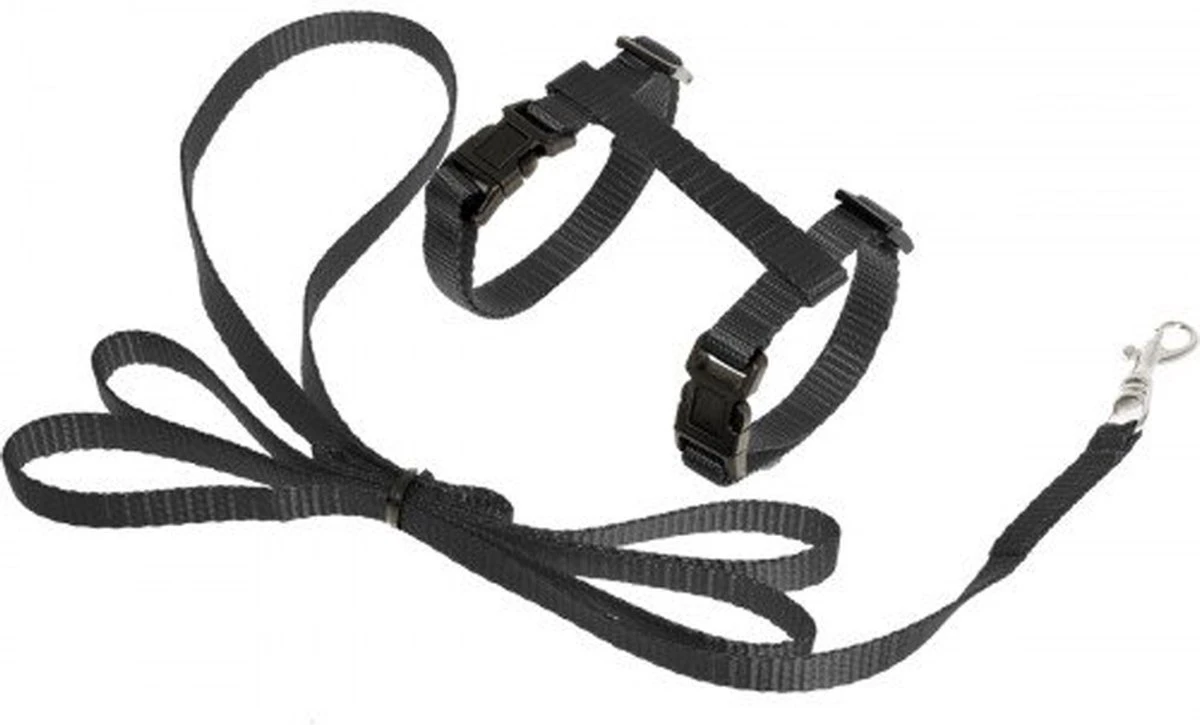 Kattentuigje Met Looplijn Kattenharnas Kittentuigje Kattenriem Met Looplijn Kat Kitten Tuigje Verstelbaar - Zwart 3 Kattentuigje Met Looplijn Kattenharnas Kittentuigje Kattenriem Met Looplijn Kat Kitten Tuigje Verstelbaar - Zwart
