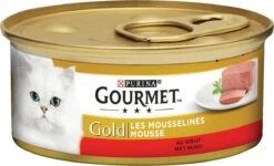 Gourmet Gold Mousse - Kattenvoer Natvoer - Met Tonijn, Lever, Kalkoen, Rund - 48 X 85 G -Winkel Voor Kattenbenodigdheden 1200x731 2