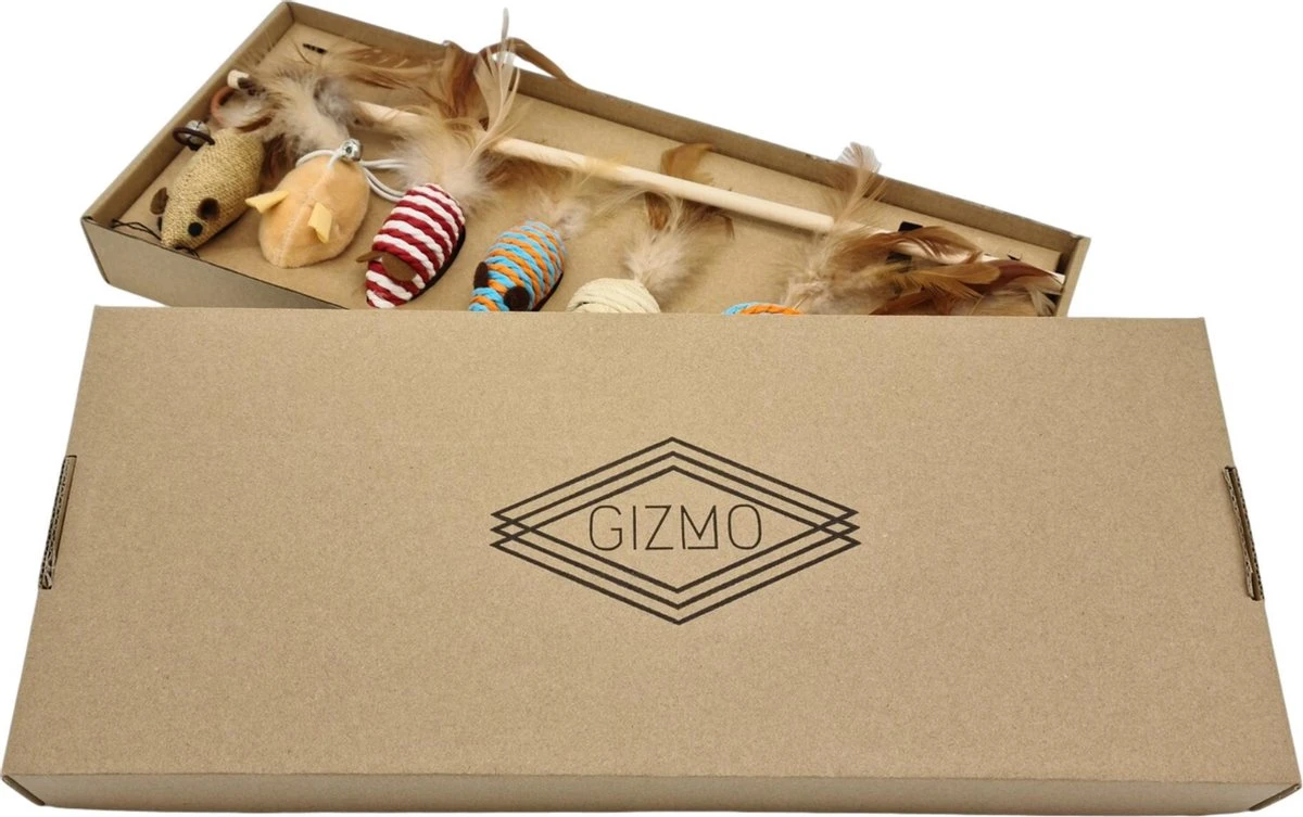 GIZMO Luxe Kattenspeeltjes Set - 7 Speeltjes - Interactieve Kattenhengel, Kattenspeelgoed & Speelmuisjes - Kitten Speeltjes 10 GIZMO Luxe Kattenspeeltjes Set - 7 Speeltjes - Interactieve Kattenhengel, Kattenspeelgoed & Speelmuisjes - Kitten Speeltjes - Afbeelding 8