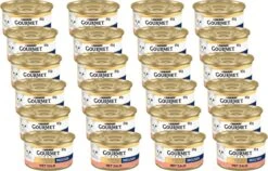 Gourmet Gold Mousse - Kattenvoer Natvoer - Zalm - 24 X 85 Gr -Winkel Voor Kattenbenodigdheden 1200x767