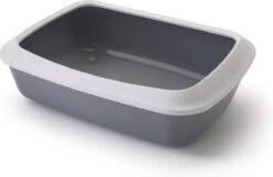 Savic Iriz - Kattenbak - Grijs - 42 X 31 X 12,5 Cm -Winkel Voor Kattenbenodigdheden 1200x775