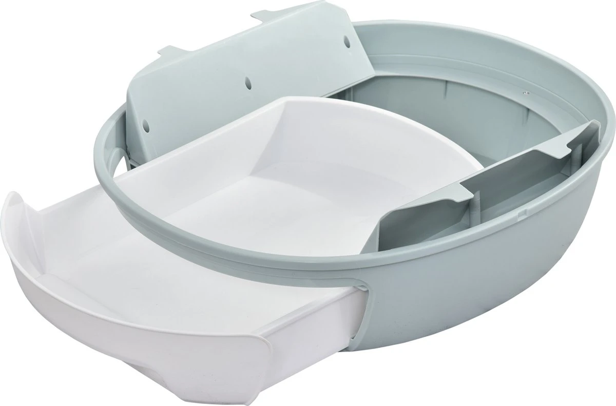 PawHut Kattentoilet Kattenbak Dakraam Bodembak Schep Draagbaar PP ABS D31-012 9 PawHut Kattentoilet Kattenbak Dakraam Bodembak Schep Draagbaar PP ABS D31-012 - Afbeelding 7