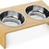 Navaris Verhoogd Dubbel Dieren Voedingsstation - 2 Kommen Voor Katten En Kleine Honden - Roestvrij Staal - Verhoogde Bamboe Standaard 1 Navaris Verhoogd Dubbel Dieren Voedingsstation - 2 Kommen Voor Katten En Kleine Honden - Roestvrij Staal - Verhoogde Bamboe Standaard -Winkel Voor Kattenbenodigdheden 1200x801 1