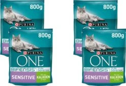 Purina One Sensitive - Kattenvoer - 4 X Kalkoen Rijst 800 G -Winkel Voor Kattenbenodigdheden 1200x817 1