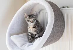 Trixie Radiator Hangmat Iglo - Wit/Grijs 34 X 38 X 38 Cm -Winkel Voor Kattenbenodigdheden 1200x825